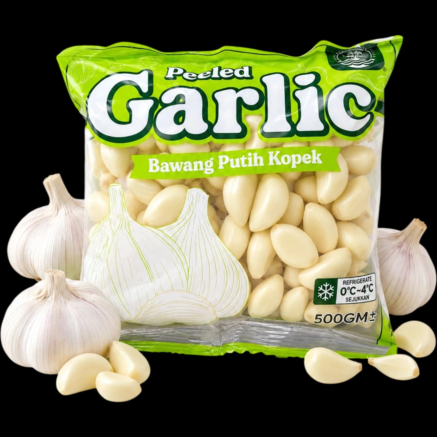BLP Fresh Pack – Fresh Peeled Garlic 500G